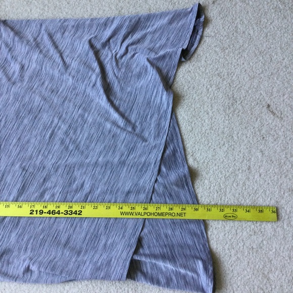 Lane Bryant 18/20 Gray Asymmetrical Cut Out Tank Top - Picture 4 of 6